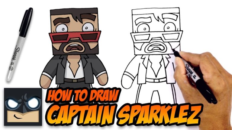 How to Draw CaptainSparklez Drawing Tutorial