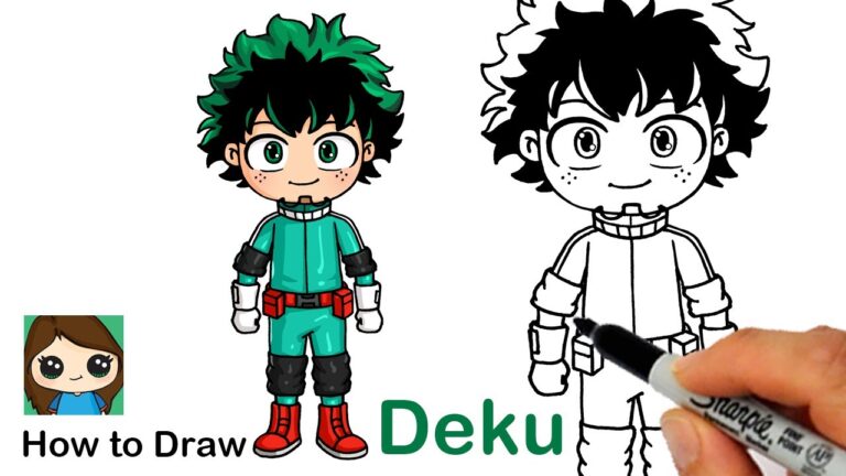 How to Draw Deku Midoriya My Hero Academia