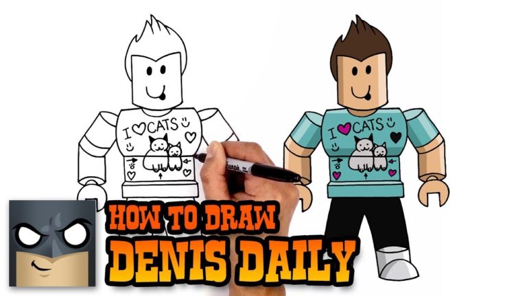 How to Draw Denis Daily Roblox Art Tutorial