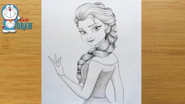 How to Draw Disney Princess Elsa step by step
