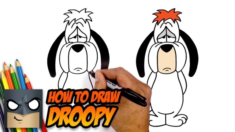 How to Draw Droopy Dog Drawing Tutorial for Beginners