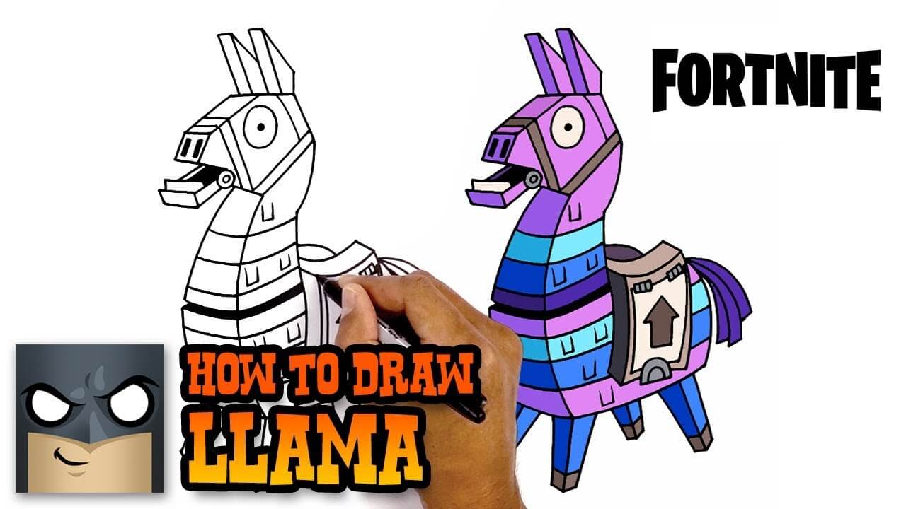 How to Draw Fortnite Llama Step by Step