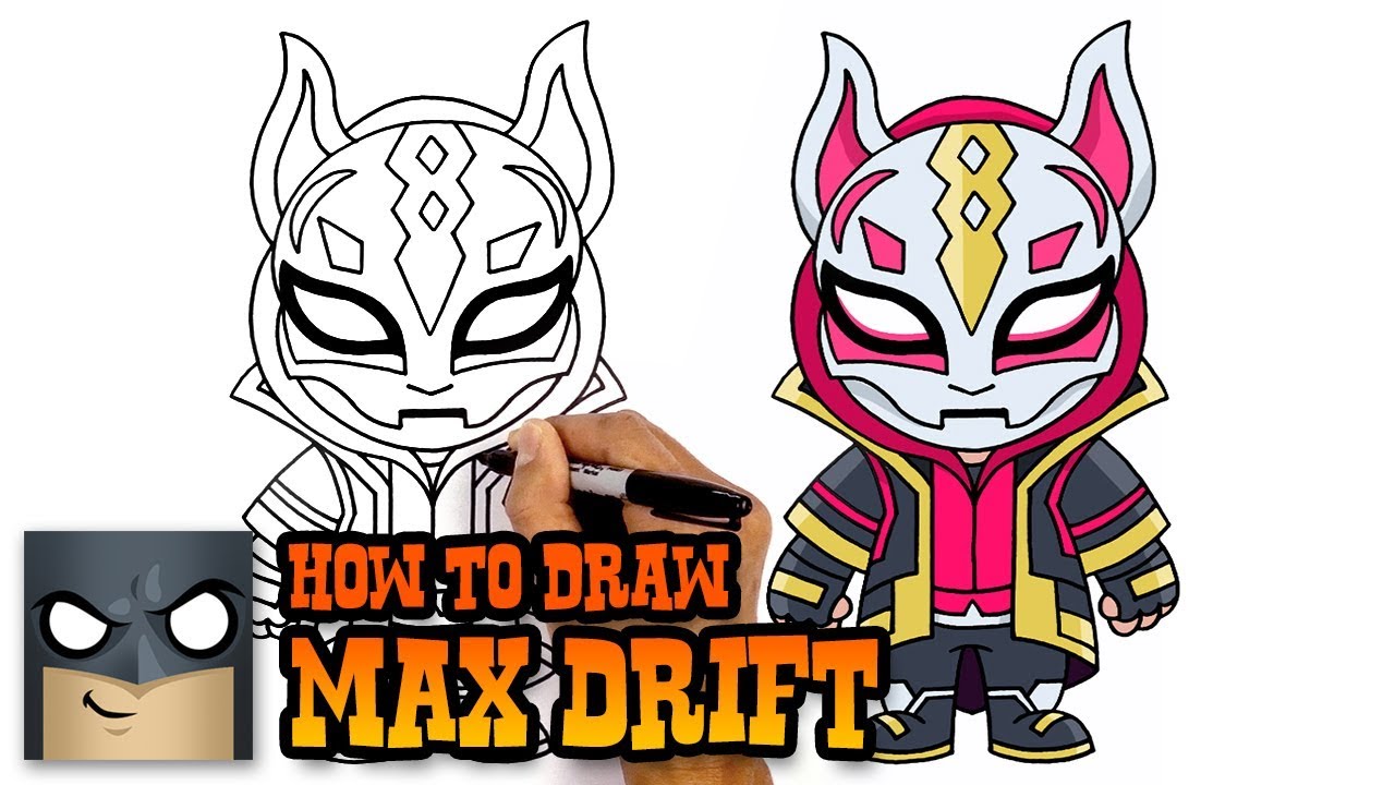 How to Draw Fortnite MAX DRIFT