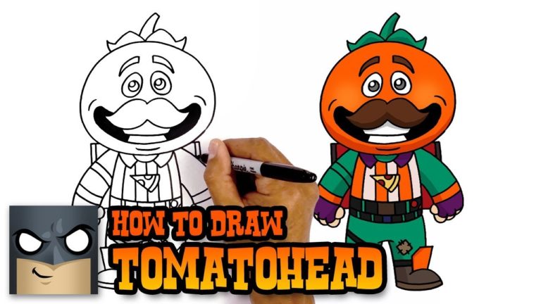 How to Draw Fortnite Tomatohead