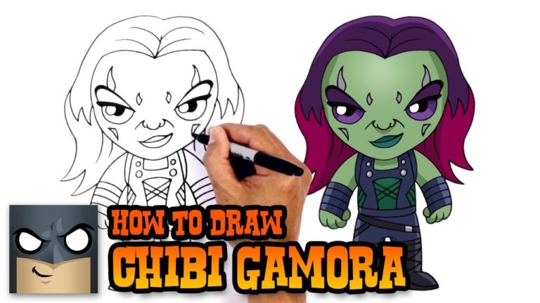 How to Draw Gamora Guardians of the Galaxy