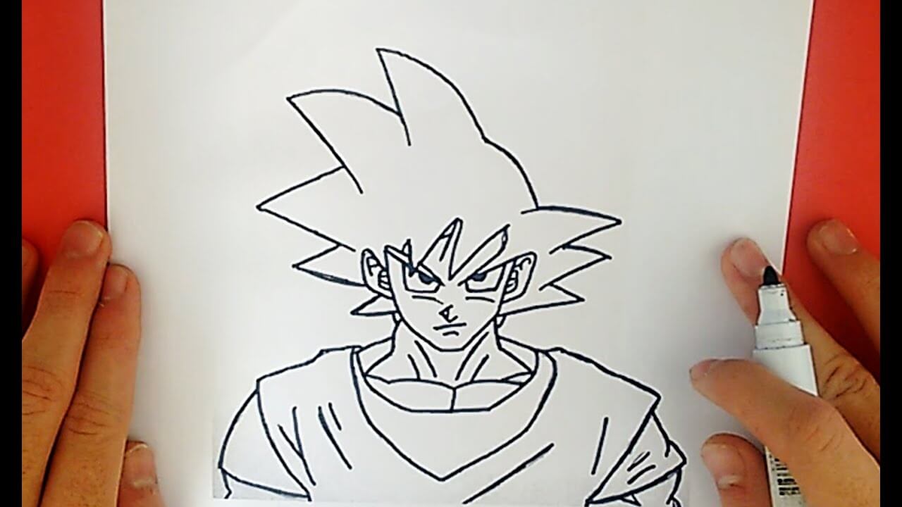 How To Draw Goku From Dragon Ball Z Character Myhobbyclass Com