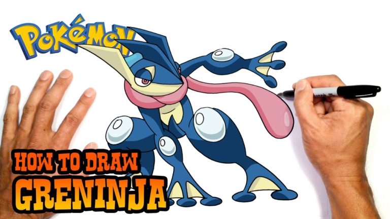 How to Draw Greninja Pokemon