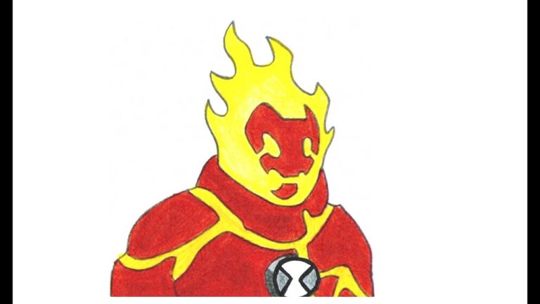 How to Draw Heatblast from Ben 10 Omniverse