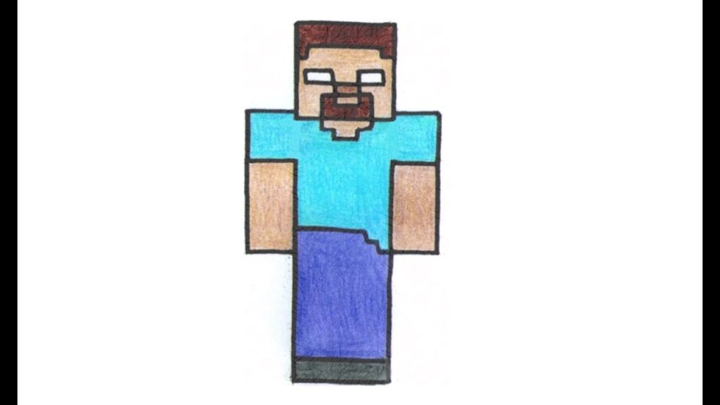 How to Draw Herobrine from Minecraft (skin) - MyHobbyClass.com How to Draw Herobrine from Minecraft (skin) - MyHobbyClass.com