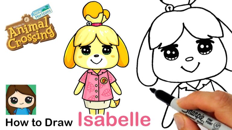 How to Draw Isabelle the Dog Animal Crossing