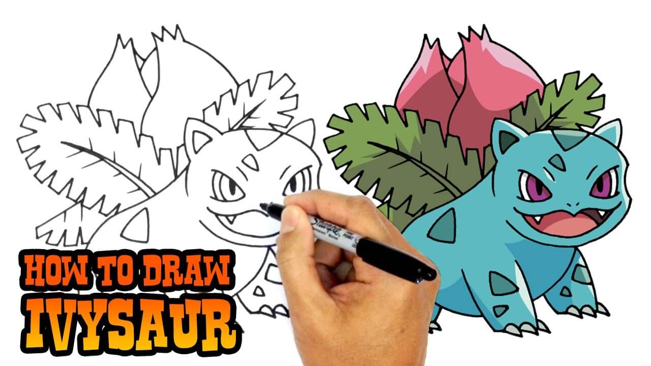 How to Draw Ivysaur Pokemon