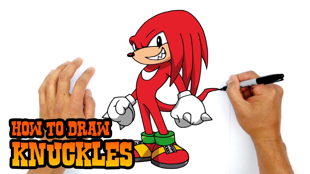 How to Draw Knuckles Sonic the Hedgehog