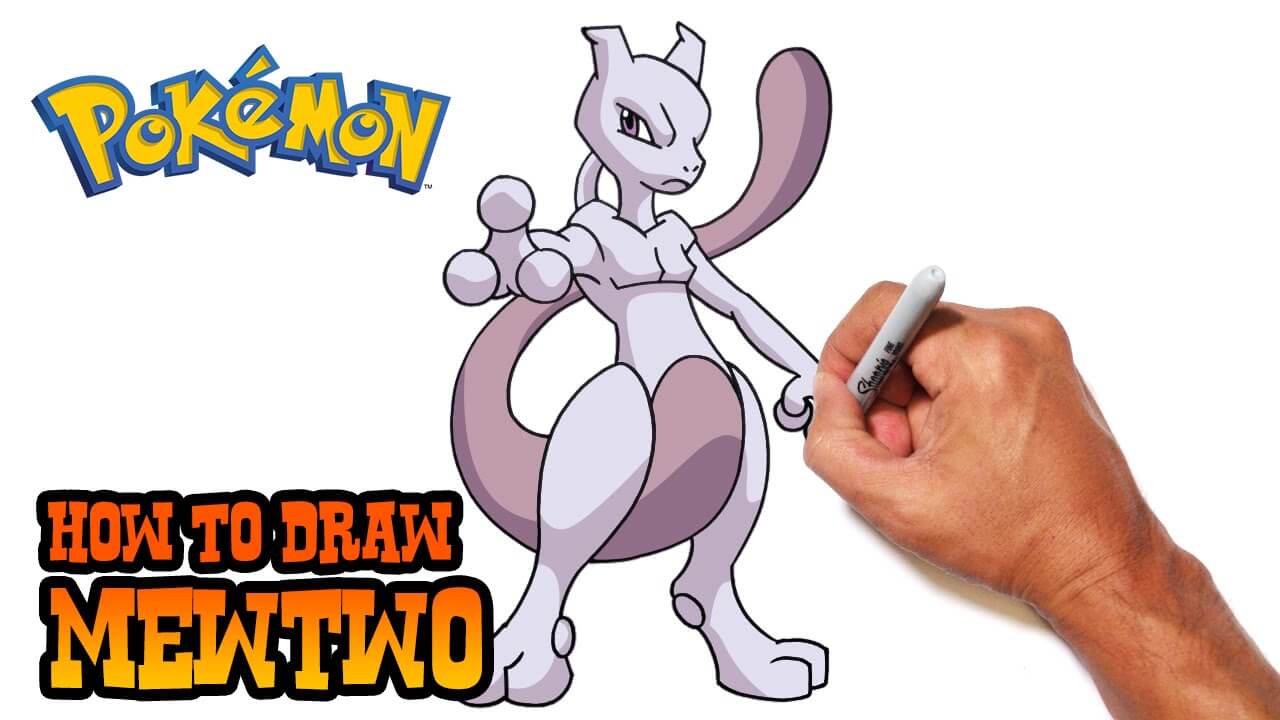 How to Draw Mewtwo Pokemon