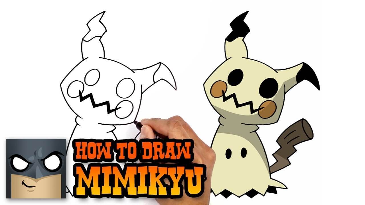 How to Draw Mimikyu Pokemon Art Tutorial