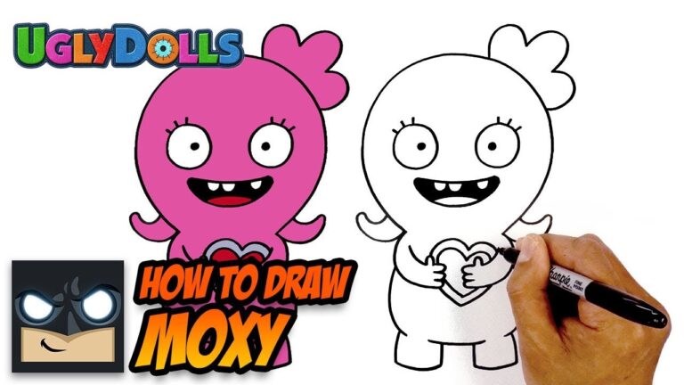 How to Draw Moxy UglyDolls Step by Step Tutorial for