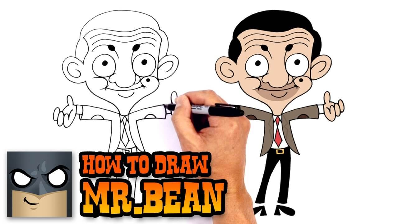 How to Draw Mr.Bean Drawing Lesson