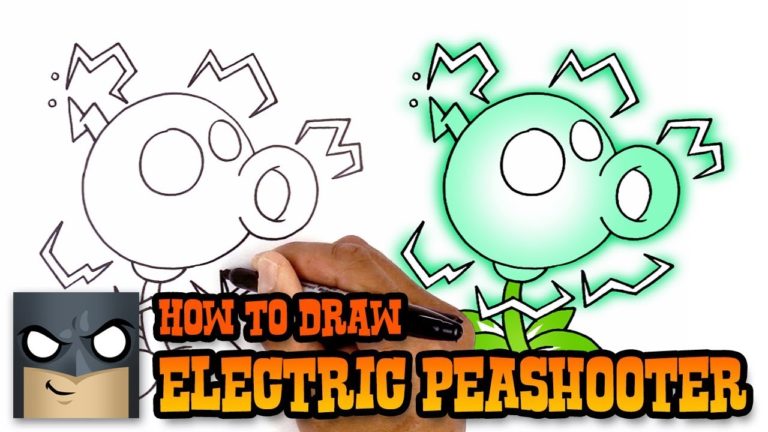 How to Draw Plants vs Zombies Electric Peashooter