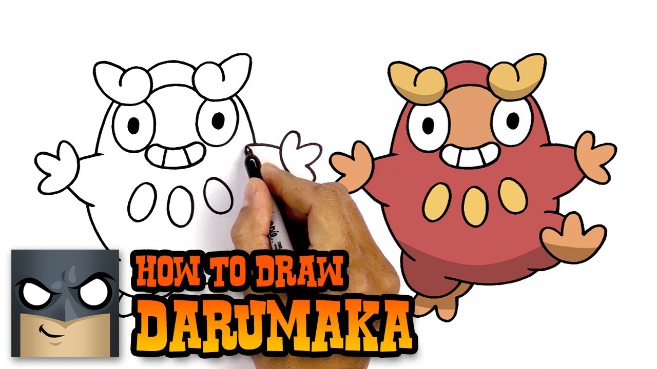 How to Draw Pokemon Darumaka Step by Step