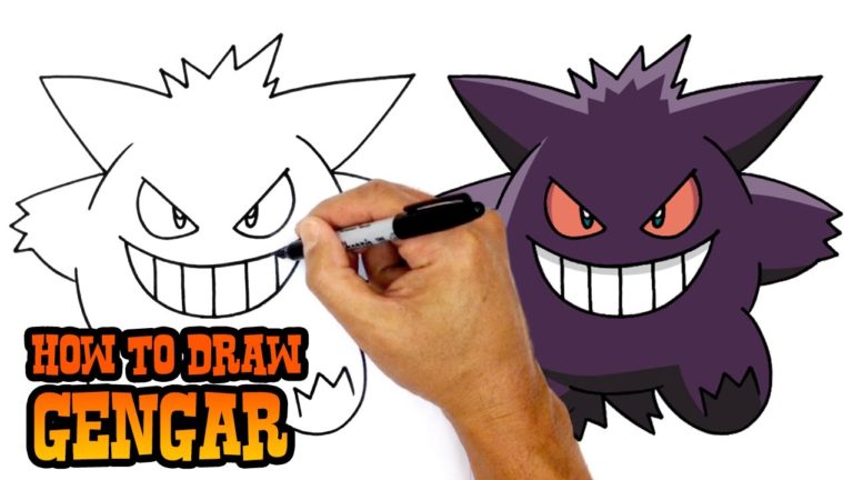How to Draw Pokemon Gengar