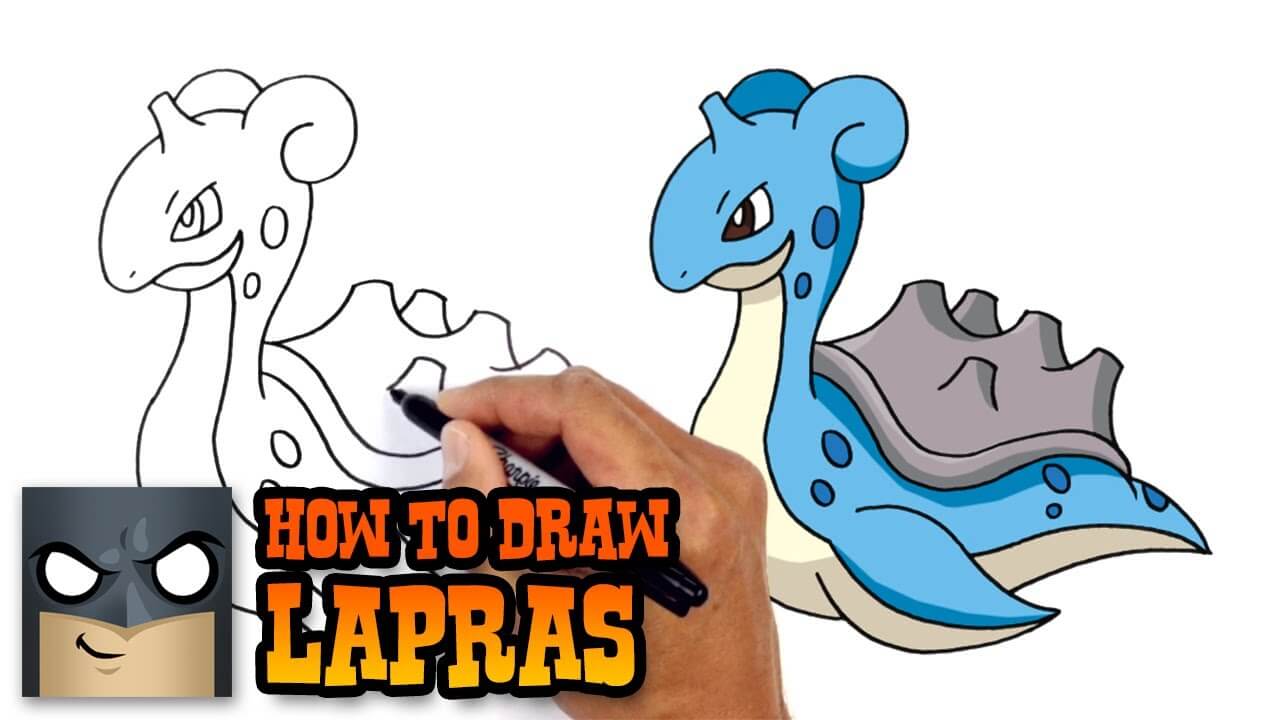 How to Draw Pokemon Lapras Step by Step