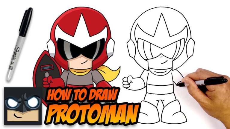 How to Draw Protoman Step by Step Tutorial for Beginners