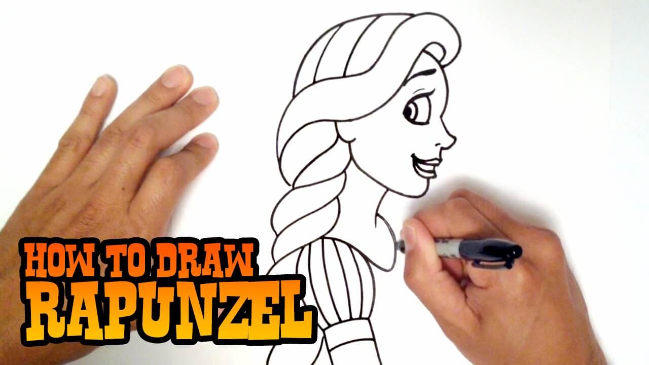 How to Draw Rapunzel Step by Step Video