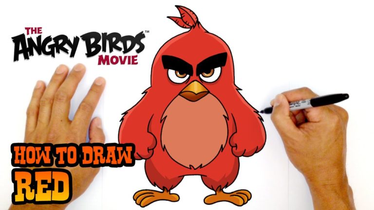 How to Draw Red The Angry Birds Movie