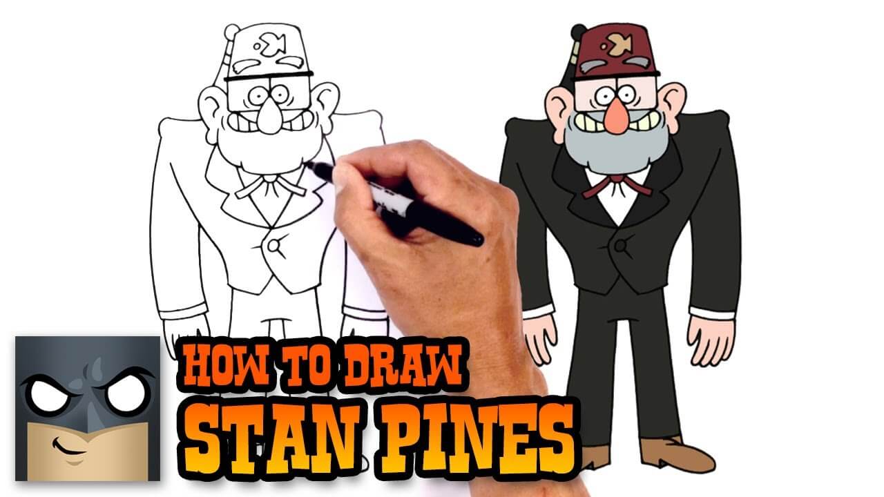 How to Draw Stan Pines Gravity Falls