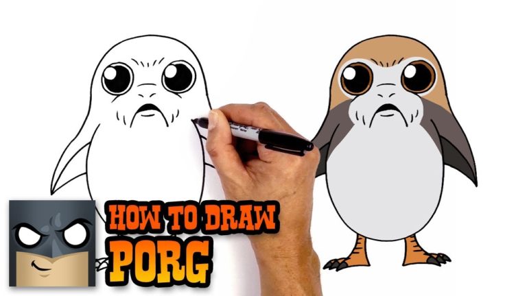 How to Draw Star Wars Porg
