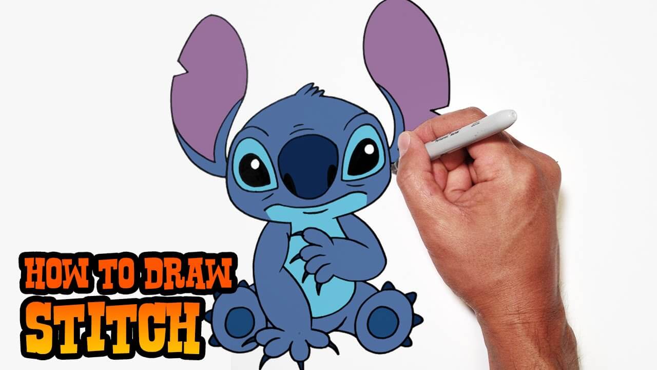 How to Draw Stitch Lilo and Stitch
