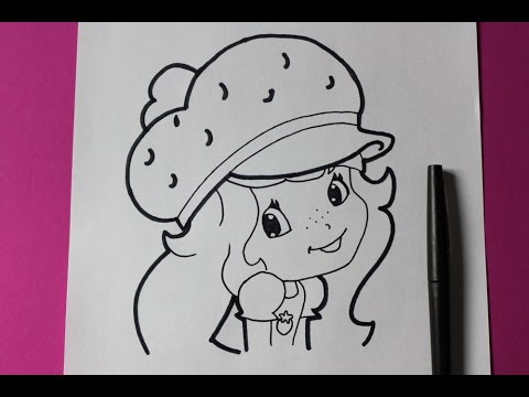 How to Draw Strawberry Shortcake Easy Drawing Tutorial