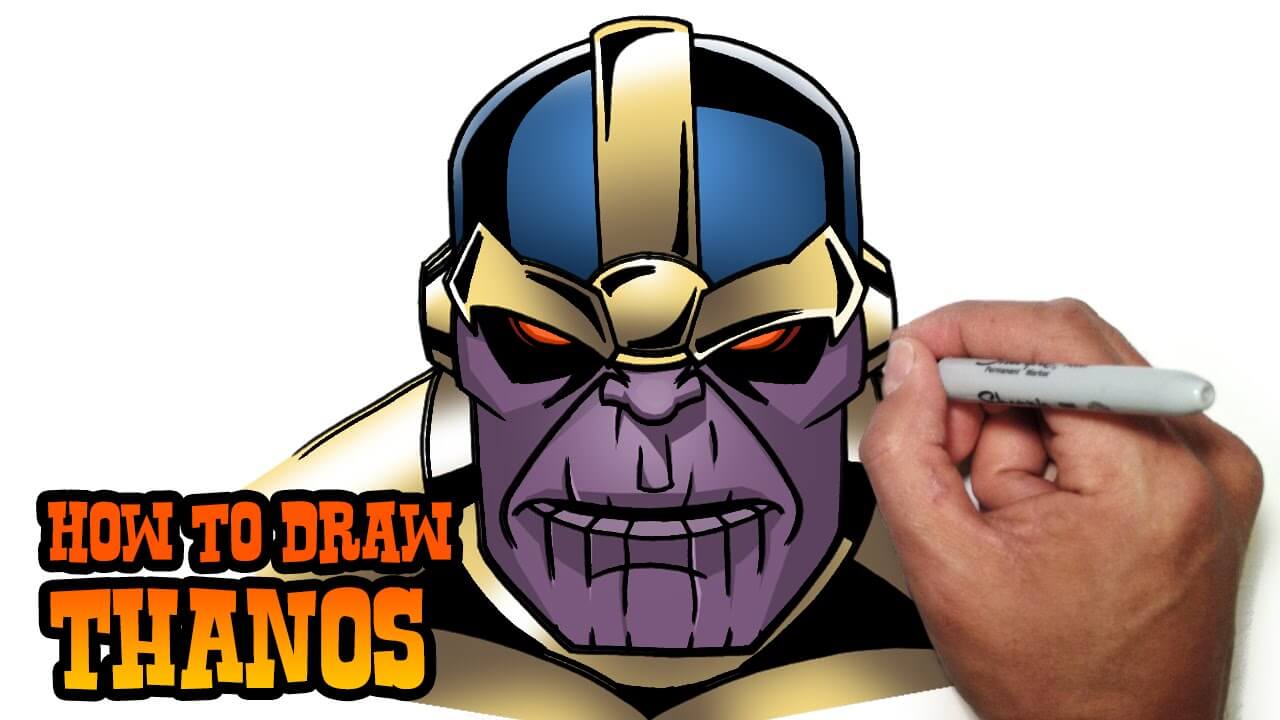 How to Draw Thanos Avengers End Game