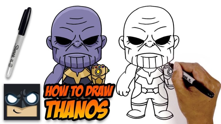 How to Draw Thanos The Avengers Step by Step Tutorial