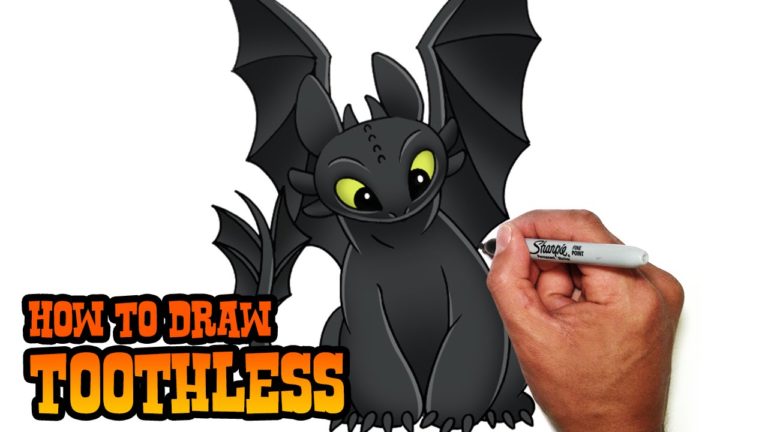 How to Draw Toothless How to Train Your Dragon Easy