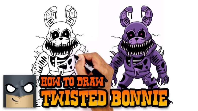 How to Draw Twisted Bonnie FNAF The Twisted Ones