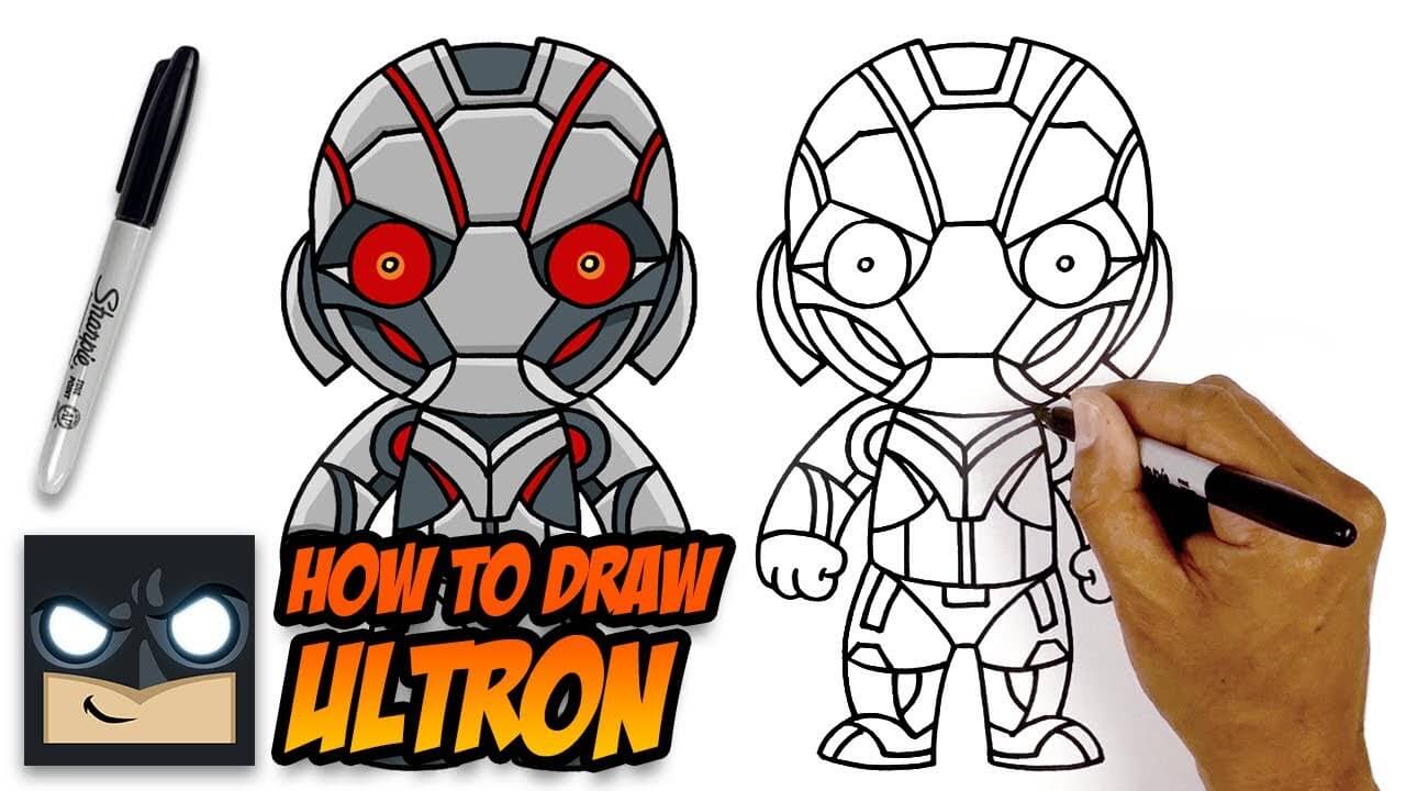 How to Draw Ultron The Avengers Step by Step Tutorial
