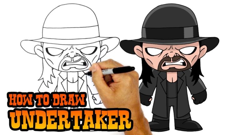 How to Draw Undertaker WWE Superstars