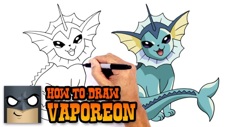 How to Draw Vaporeon Pokemon