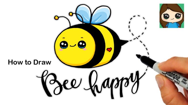 How to Draw a Bee Cute Pun Art 5