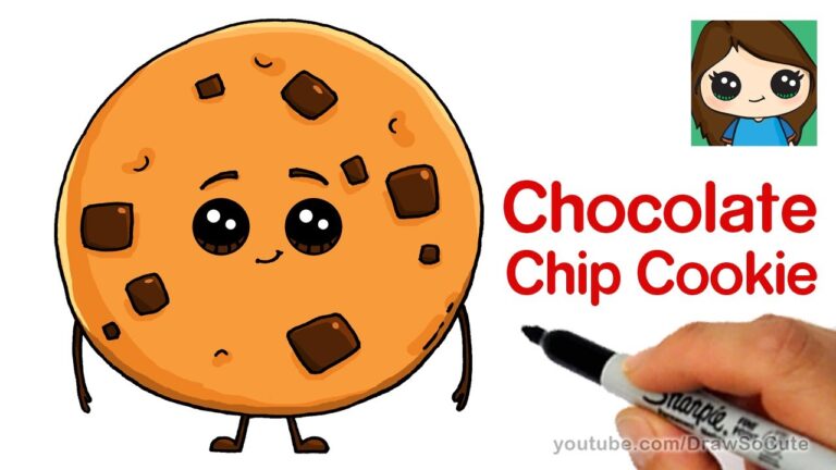 How to Draw a Chocolate Chip Cookie The Emoji