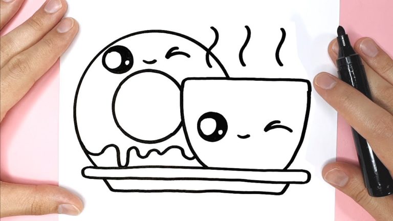 How to Draw a Cute Cup of Coffee with a