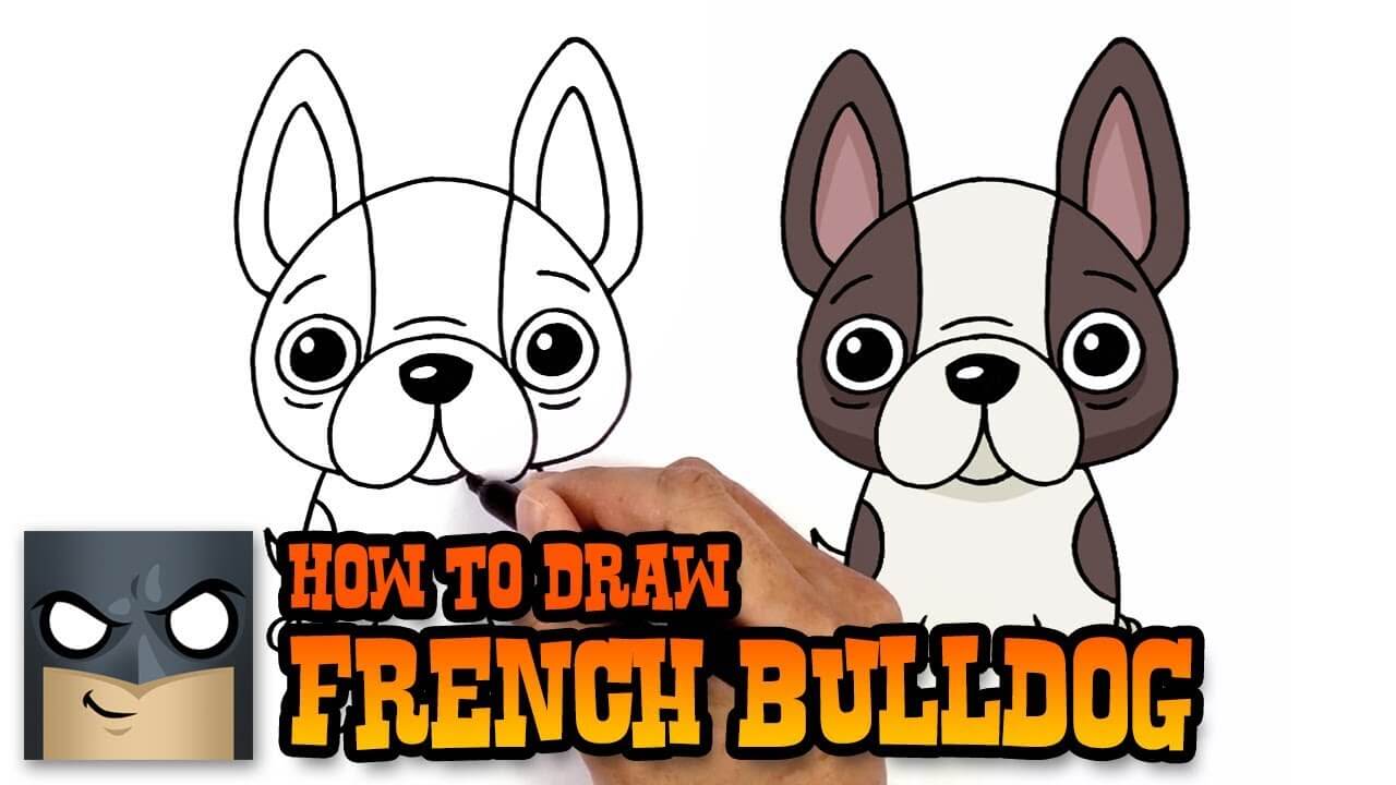How to Draw a Dog French Bulldog
