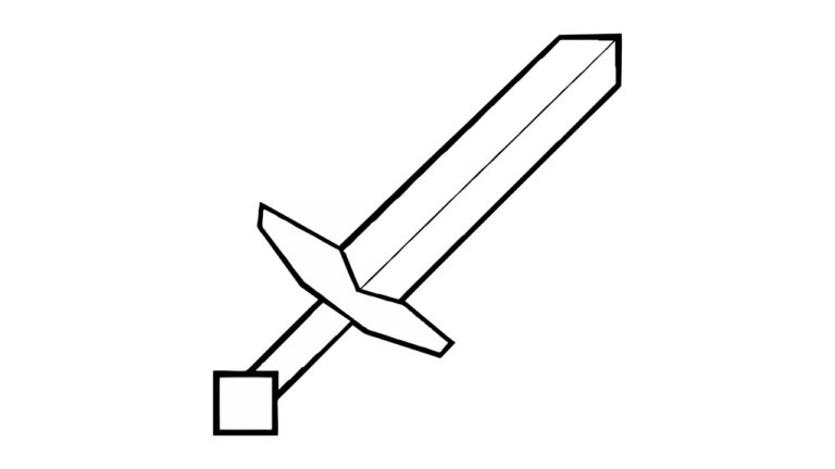 How to Draw a Sword diamond gun