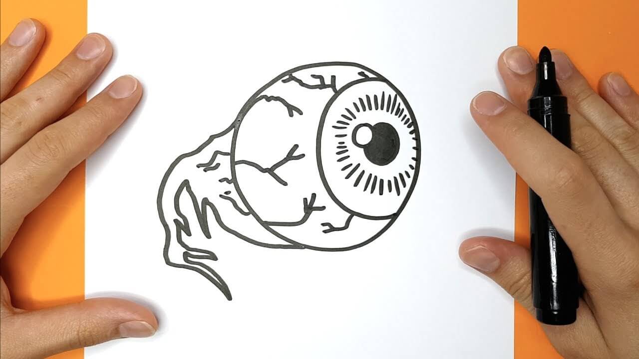 How to Draw a halloween eye Happy Drawings Learn