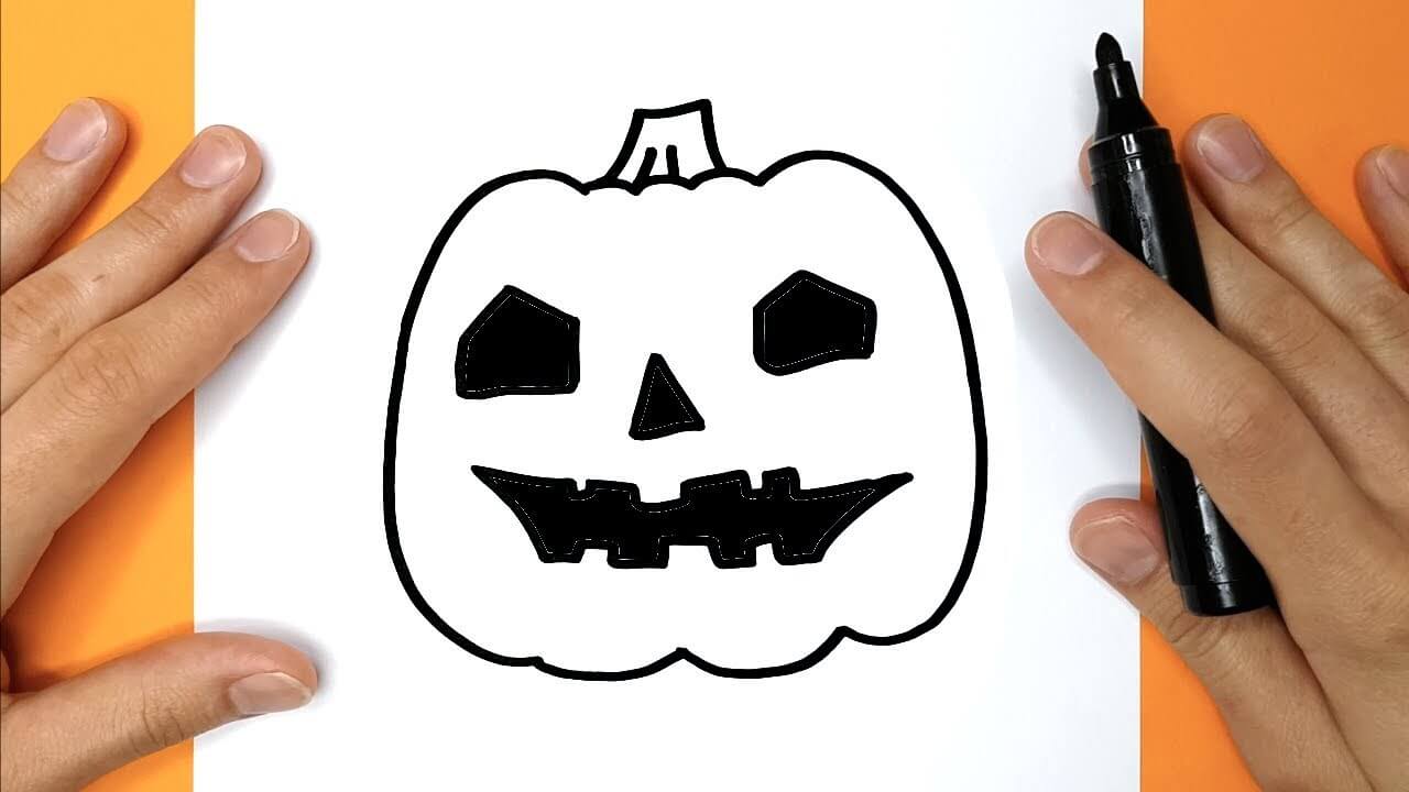 How to Draw a pumpkin 5 Happy Drawings