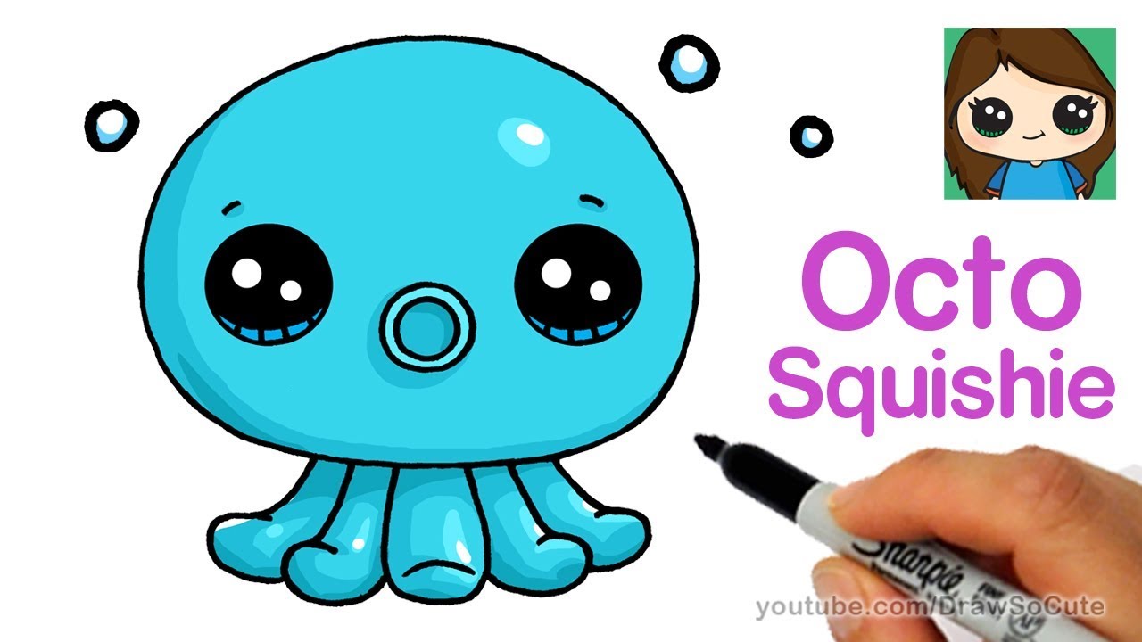 How to Draw an Octopus Easy Octo Squishies