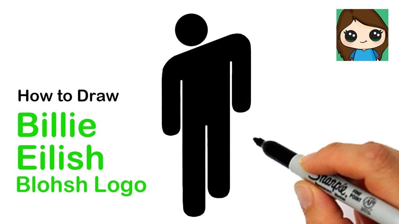 How to Draw the Billie Eilish Blohsh Logo