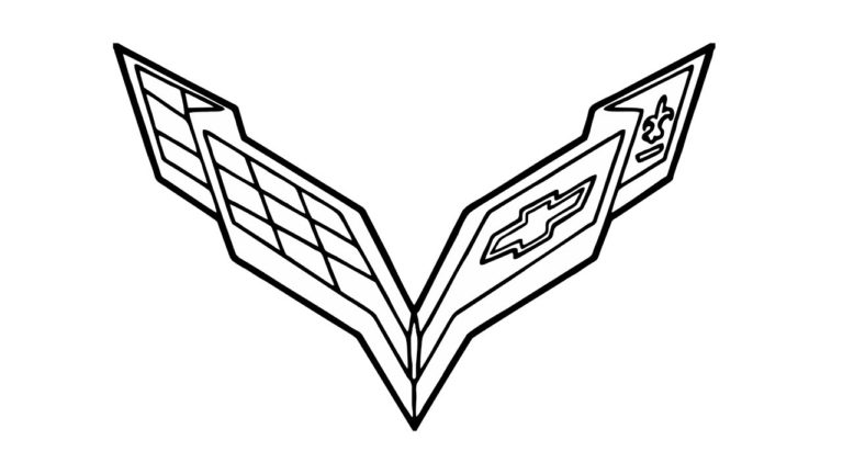 How to Draw the Chevrolet Corvette Logo