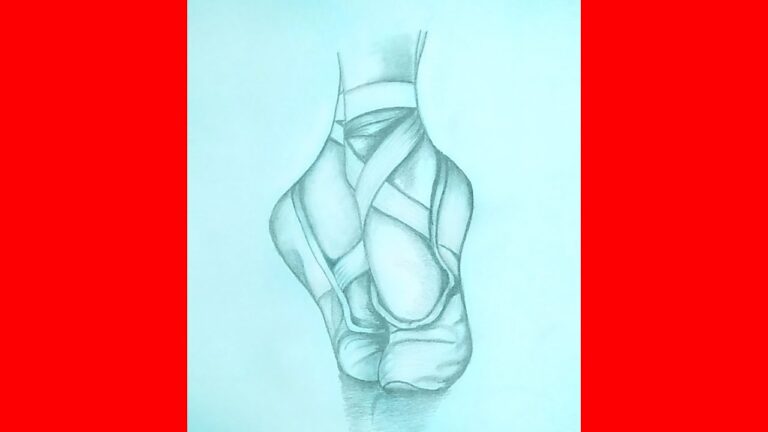 How to draw Ballet drawings ,Shoes​ ,dance ,step by step, Sony Drawing tutorial
