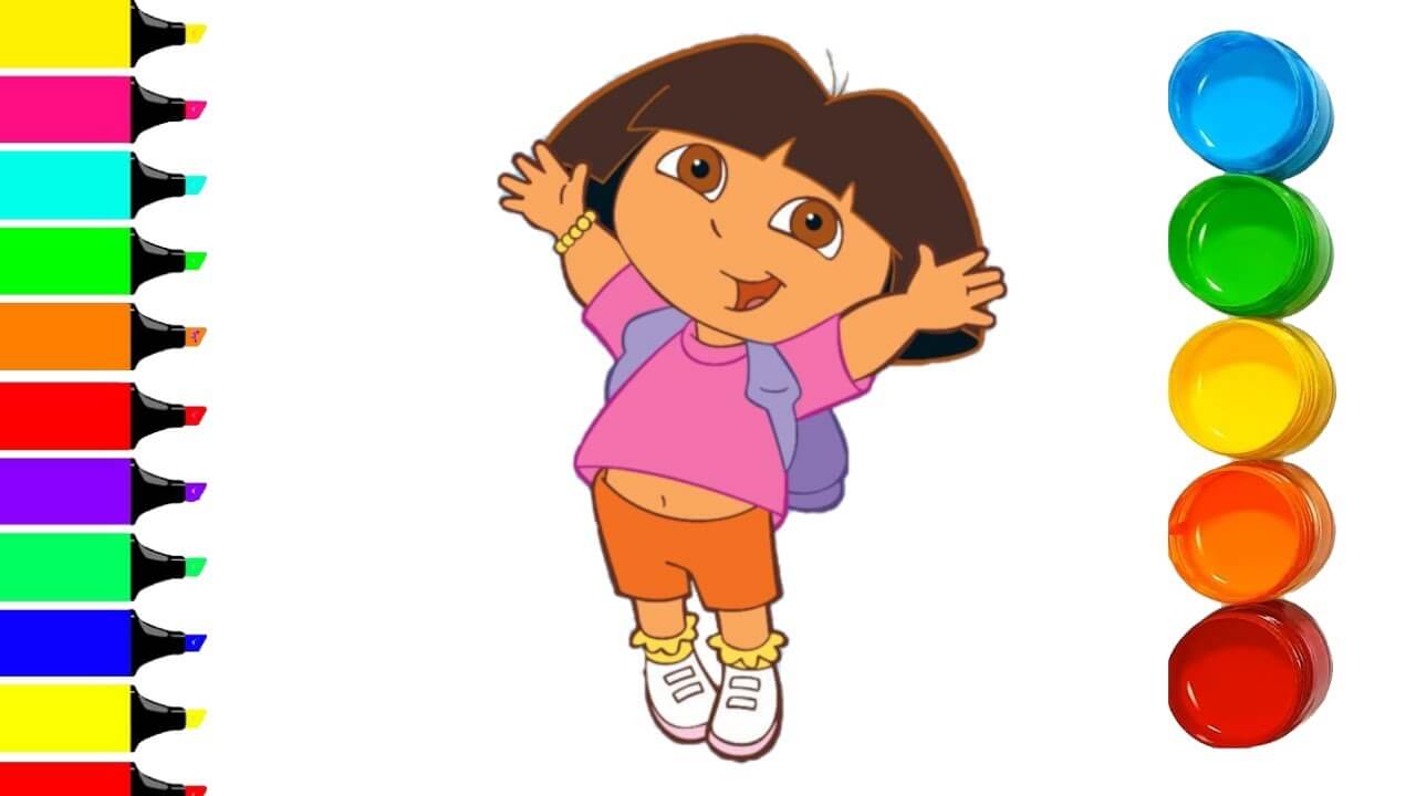 How to draw Dora the Explorer | Dora Coloring pages